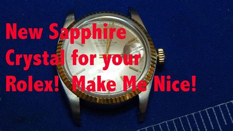 change acrylic to sapphire crystal on rolex|sapphire rolex crystal replacement.